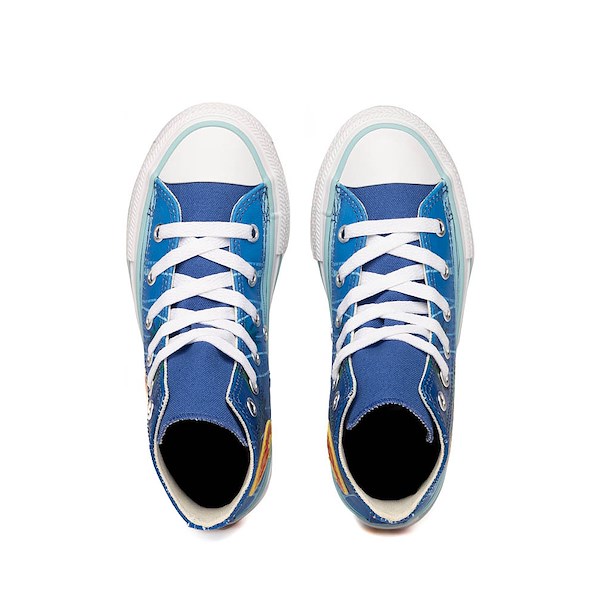 alternate view Converse x Dragon Ball Z Chuck Taylor All Star High-Top Fusion Sneaker - Little Kid - Leisure Time / Lapis BlueALT2
