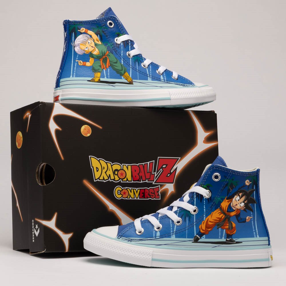 Converse x Dragon Ball Z Chuck Taylor All Star High-Top Fusion Sneaker - Little Kid - Leisure Time / Lapis Blue