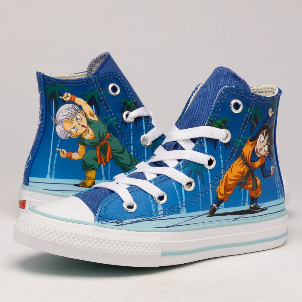 Converse x Dragon Ball Z Chuck Taylor All Star High-Top Fusion Sneaker - Little Kid - Leisure Time / Lapis Blue
