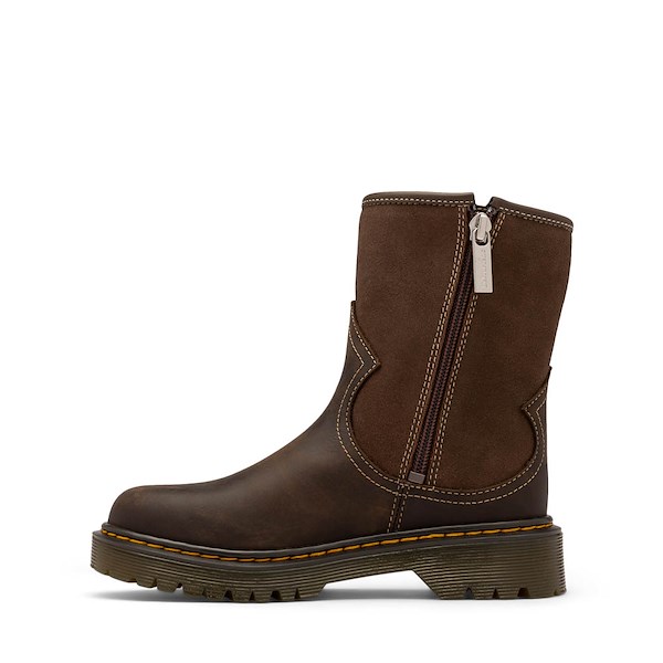 alternate view Dr. Martens Genaya Desert Rodeo Boot - Big Kid - Dark BrownALT1