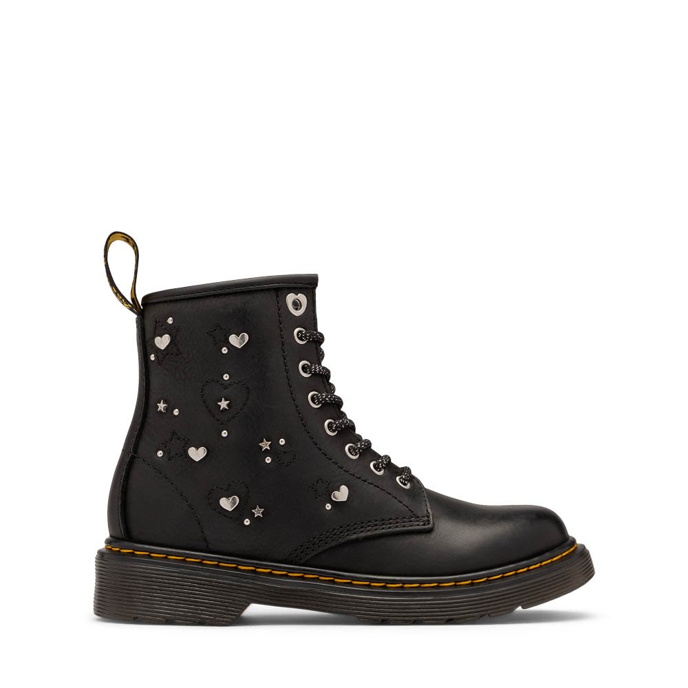 Dr. Martens 1460 Hearts and Stars Boot - Little Kid / Big Kid - Black
