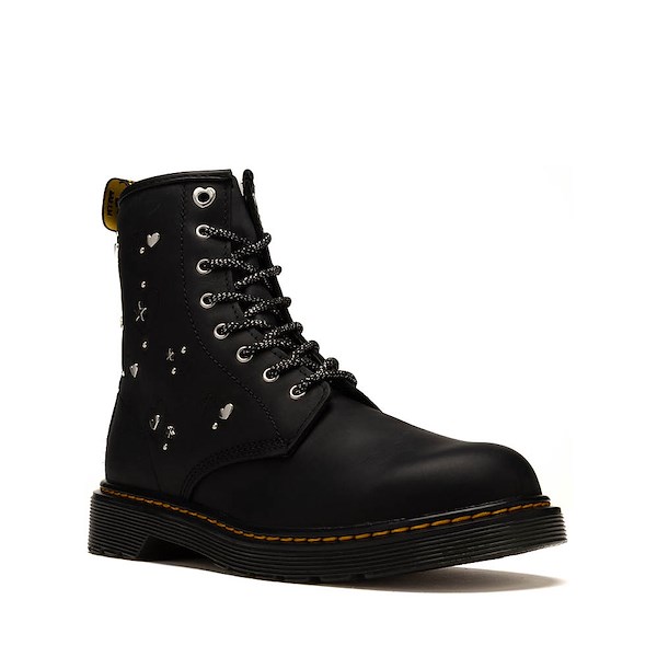 alternate view Dr. Martens 1460 Hearts and Stars Boot - Big Kid - BlackALT5