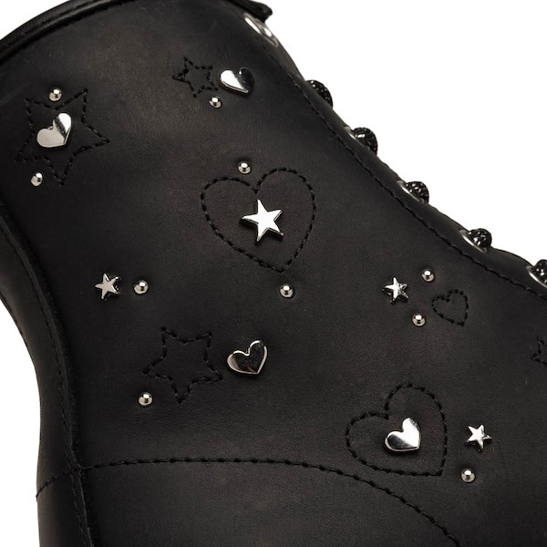 alternate view Dr. Martens 1460 Hearts and Stars Boot - Big Kid - BlackALT5B