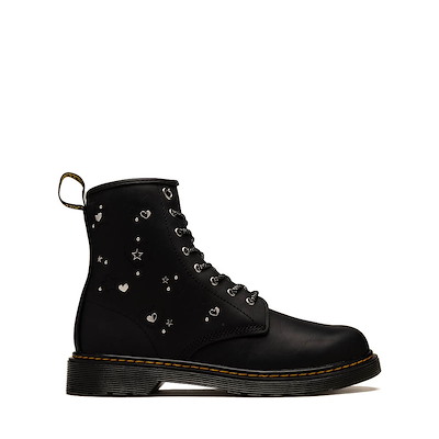 Main view of Dr. Martens 1460 Hearts and Stars Boot - Big Kid - Black