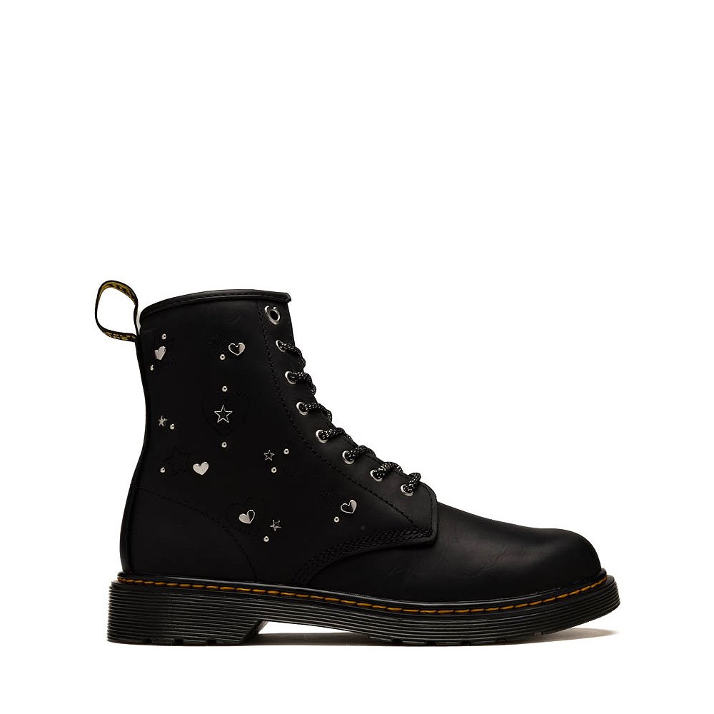 Dr. Martens 1460 Hearts and Stars Boot - Big Kid - Black