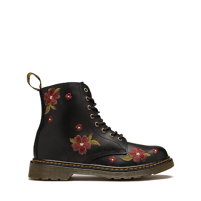 Main view of Dr. Martens 1460 Autumn Floral Embroidery Boot - Big Kid - Black