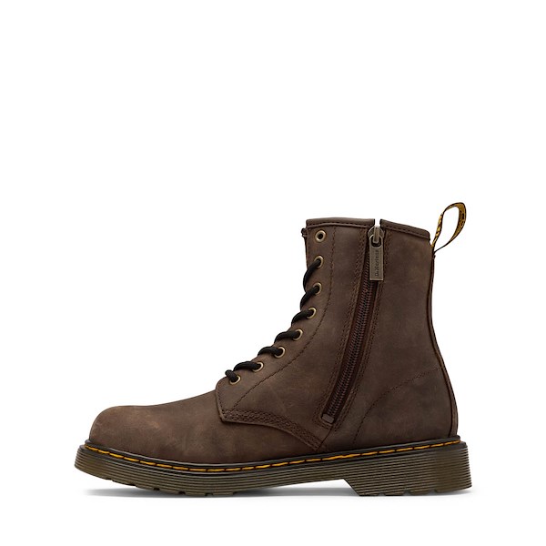 alternate view Dr. Martens 1460 Boot - Little Kid / Big Kid - Dark BrownALT1