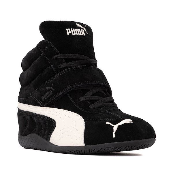 alternate view Womens PUMA Speedcat Wedge Athletic Shoe - PUMA Black / PUMA WhiteALT5