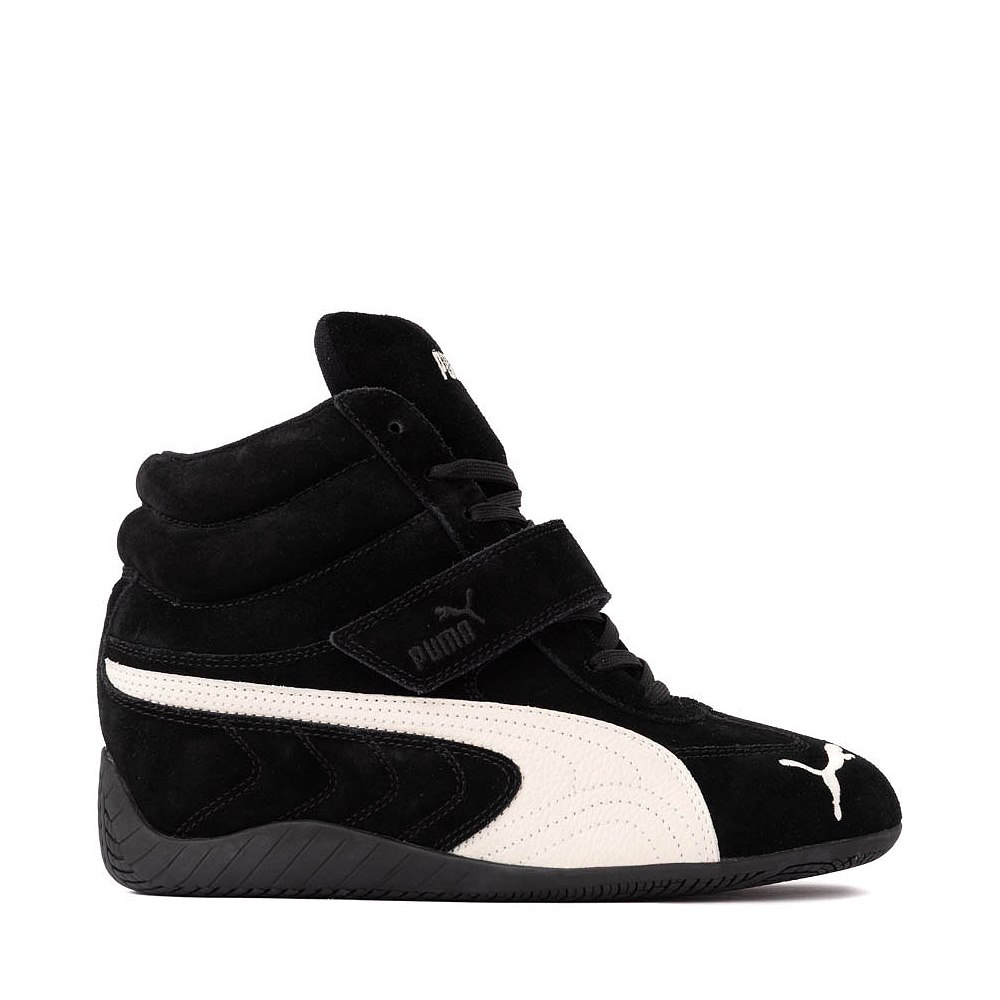 Womens PUMA Speedcat Wedge Athletic Shoe - PUMA Black / PUMA White