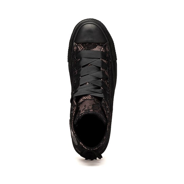 alternate view Converse Chuck Taylor All Star High-Top Lace Overlay Sneaker - Black / Petal Pit / BlackALT2