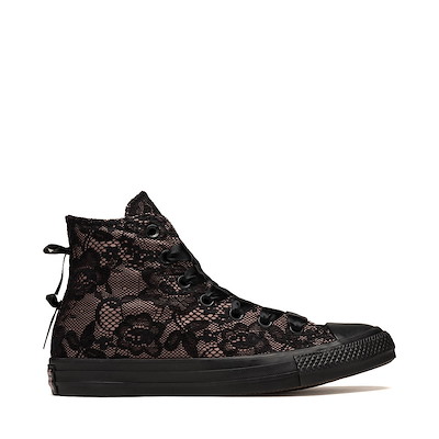 Main view of Converse Chuck Taylor All Star High-Top Lace Overlay Sneaker - Black / Petal Pit / Black