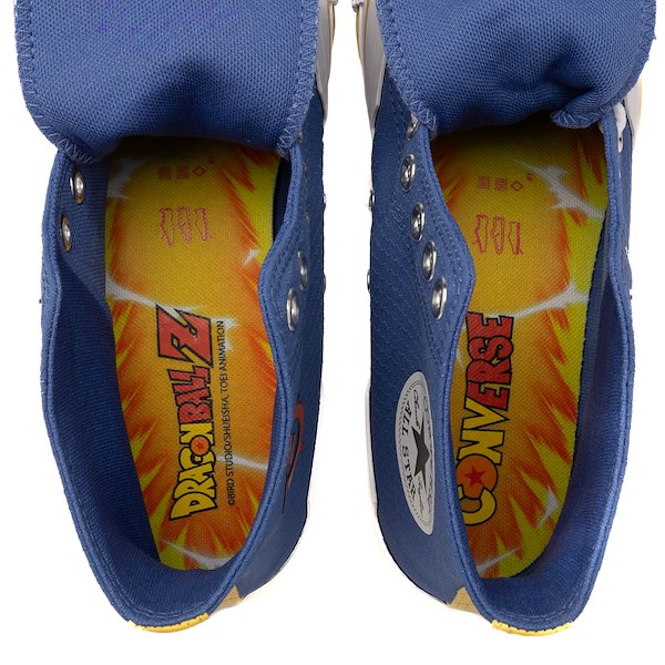 alternate view Converse x Dragon Ball Z Chuck Taylor All Star High-Top Vegeta Sneaker - Delft / High Risk RedALT2B
