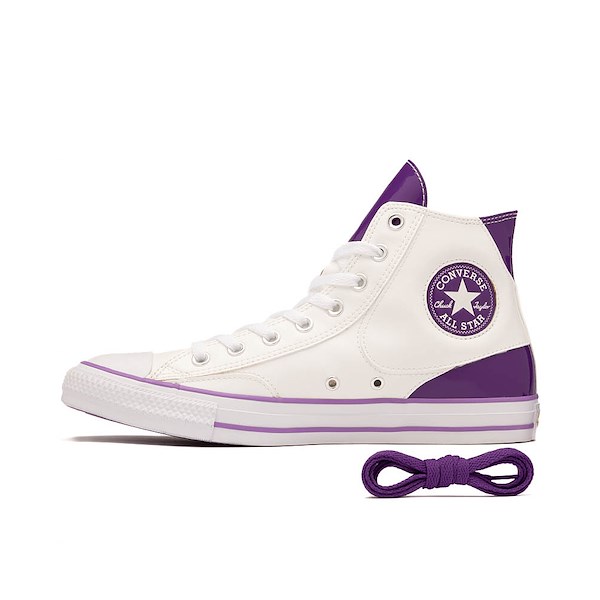 alternate view Converse x Dragon Ball Z Chuck Taylor All Star High-Top Frieza Sneaker - Lucent White / Tillandsia PurpleALT1