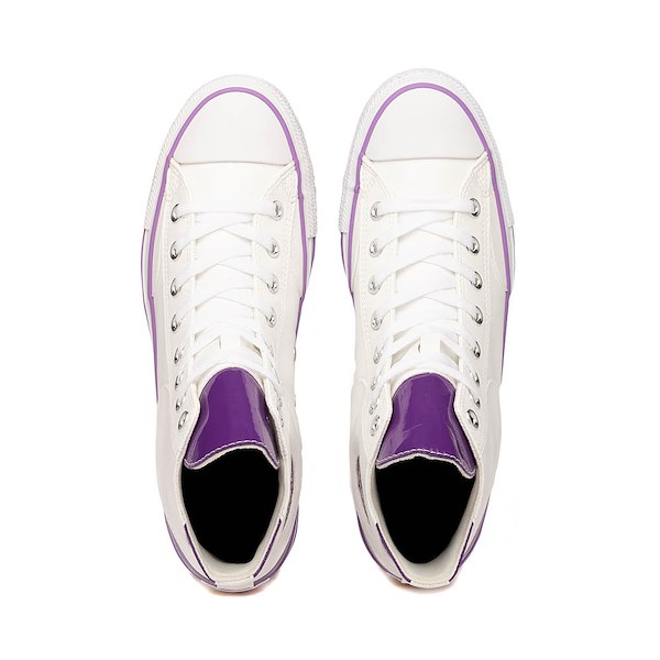 alternate view Converse x Dragon Ball Z Chuck Taylor All Star High-Top Frieza Sneaker - Lucent White / Tillandsia PurpleALT2