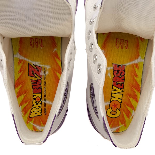 alternate view Converse x Dragon Ball Z Chuck Taylor All Star High-Top Frieza Sneaker - Lucent White / Tillandsia PurpleALT2B