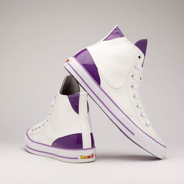 alternate view Converse x Dragon Ball Z Chuck Taylor All Star High-Top Frieza Sneaker - Lucent White / Tillandsia PurpleHERO