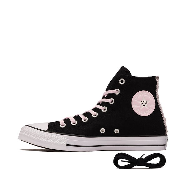 alternate view Converse x Hello Kitty&reg; & Friends Chuck Taylor All Star High-Top Kuromi Sneaker - Black / PinkALT1