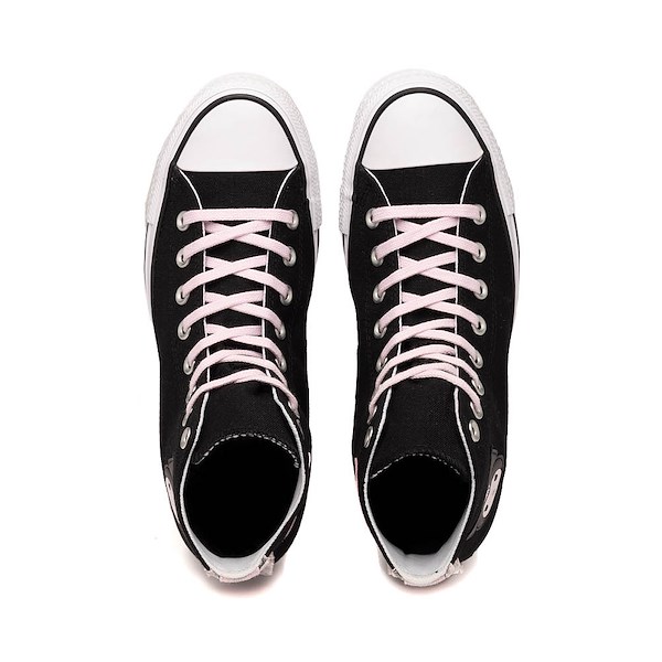alternate view Converse x Hello Kitty&reg; & Friends Chuck Taylor All Star High-Top Kuromi Sneaker - Black / PinkALT2