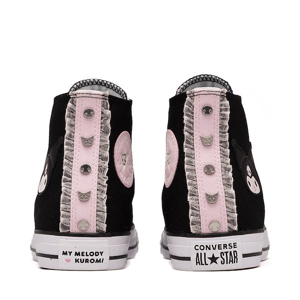 alternate view Converse x Hello Kitty&reg; & Friends Chuck Taylor All Star High-Top Kuromi Sneaker - Black / PinkALT4