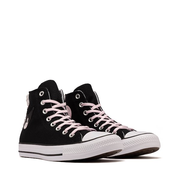 alternate view Converse x Hello Kitty&reg; & Friends Chuck Taylor All Star High-Top Kuromi Sneaker - Black / PinkALT5