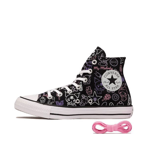 alternate view Converse x Hello Kitty&reg; & Friends Chuck 70 High-Top My Melody & Kuromi Sneaker - Black / MulticolorALT1
