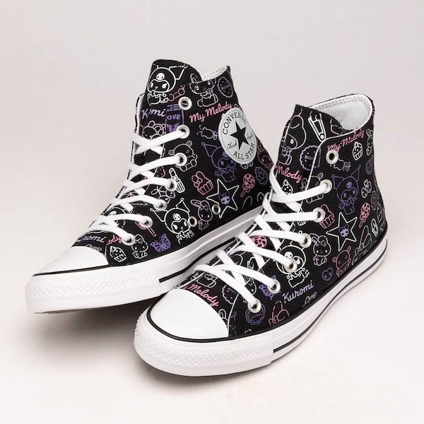 alternate view Converse x Hello Kitty&reg; & Friends Chuck 70 High-Top My Melody & Kuromi Sneaker - Black / MulticolorHERO
