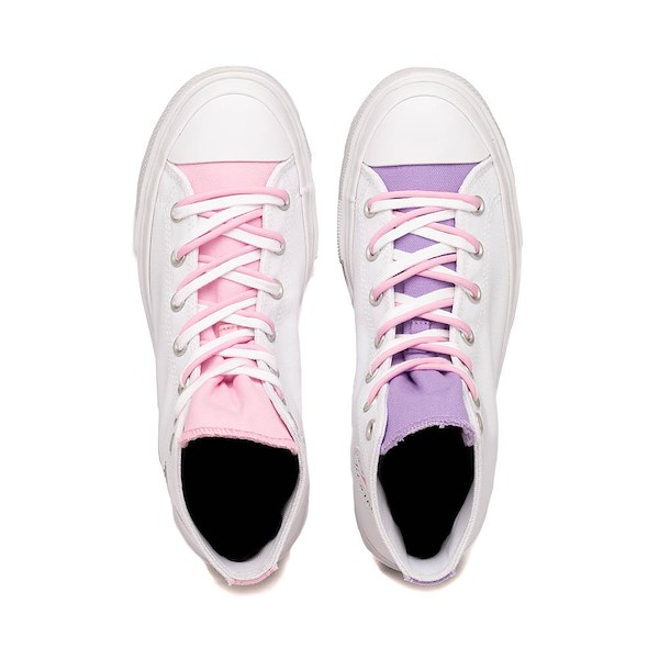 alternate view Converse x Hello Kitty&reg; & Friends Chuck Taylor All Star Lift Double Stack High-Top My Melody & Kuromi Sneaker - GrayALT2