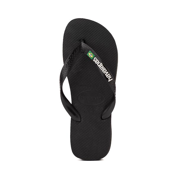 alternate view Womens Havaianas Brazil Logo Flip-Flop - BlackALT2