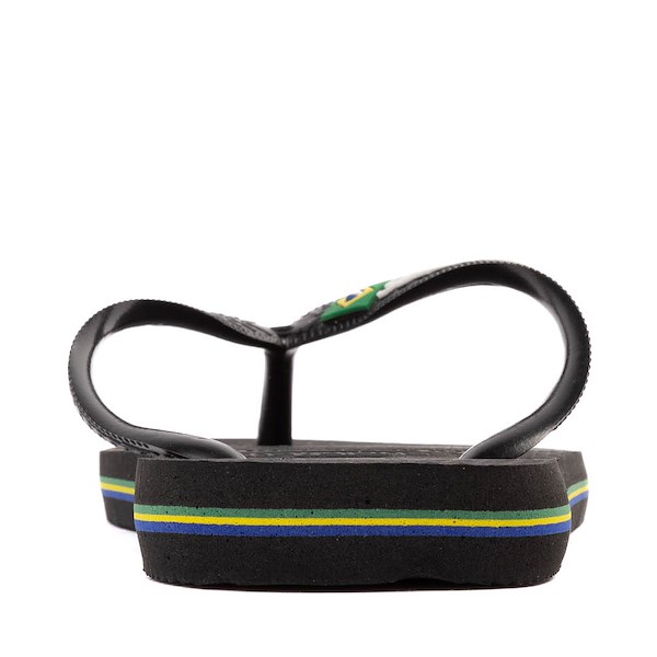 alternate view Womens Havaianas Brazil Logo Flip-Flop - BlackALT4