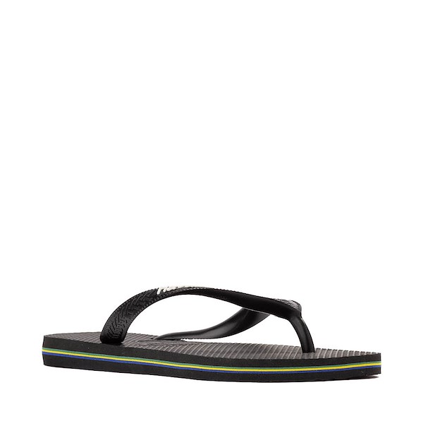 alternate view Womens Havaianas Brazil Logo Flip-Flop - BlackALT5