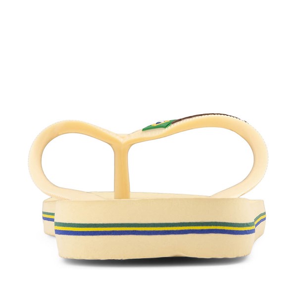 alternate view Womens Havaianas Brazil Logo Flip-Flop - ButtercreamALT4