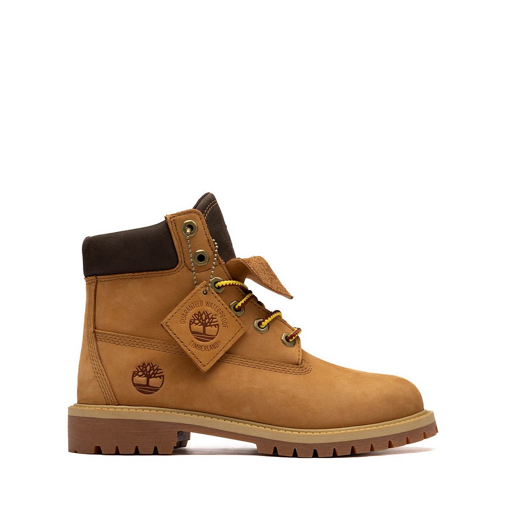 Timberland 6-Inch Premium Double Tongue Waterproof Boot - Big Kid - Wheat