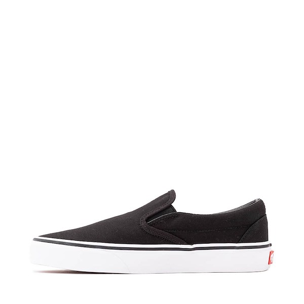 alternate view Vans Classic Slip-On Rose Embroidery Skate Shoe - Black / Red / WhiteALT1