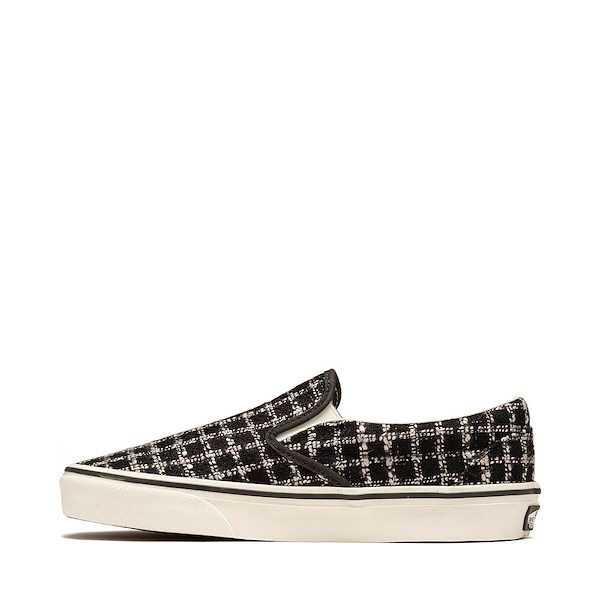 alternate view Vans Classic Slip-On Shoe - Tweed Black / MarshmallowALT1
