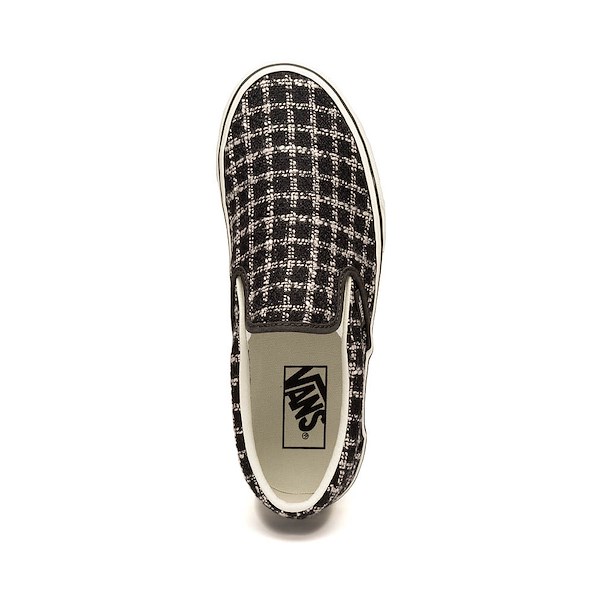 alternate view Vans Classic Slip-On Shoe - Tweed Black / MarshmallowALT2
