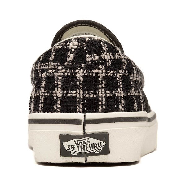 alternate view Vans Classic Slip-On Shoe - Tweed Black / MarshmallowALT4