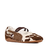 Womens PUMA Speedcat Ballet Cow Print - Chocolate Brown / Warm