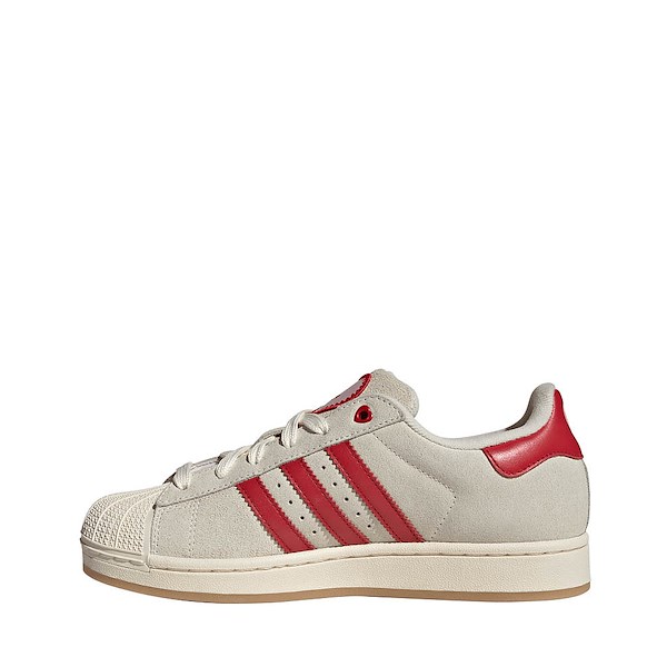 alternate view Womens adidas Superstar II Athletic Shoe - Cream White / Better Scarlet / Sandy PinkALT1