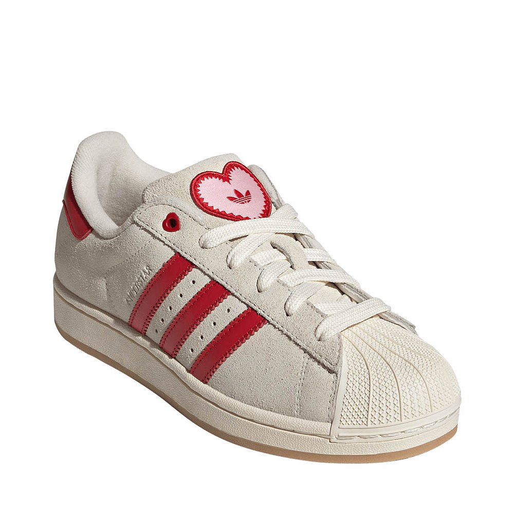 Womens adidas Superstar II Athletic Shoe - Cream White / Better Scarlet /  Sandy Pink | Journeys
