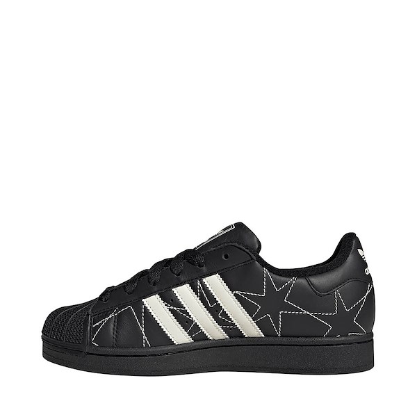 alternate view Womens adidas Superstar II Athletic Shoe - Core Black / Cream White / Core BlackALT1