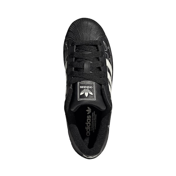 alternate view Womens adidas Superstar II Athletic Shoe - Core Black / Cream White / Core BlackALT2