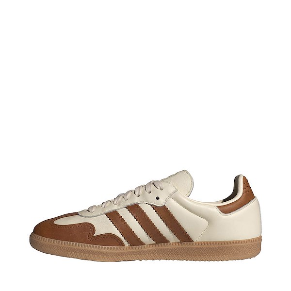 alternate view Womens adidas Samba OG Athletic Shoe - Wonder White / Dusky Bronze / Gold MetallicALT1