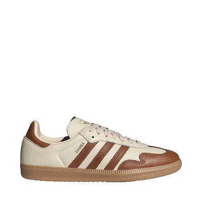 Womens adidas Samba OG Athletic Shoe - Wonder White / Dusky Bronze