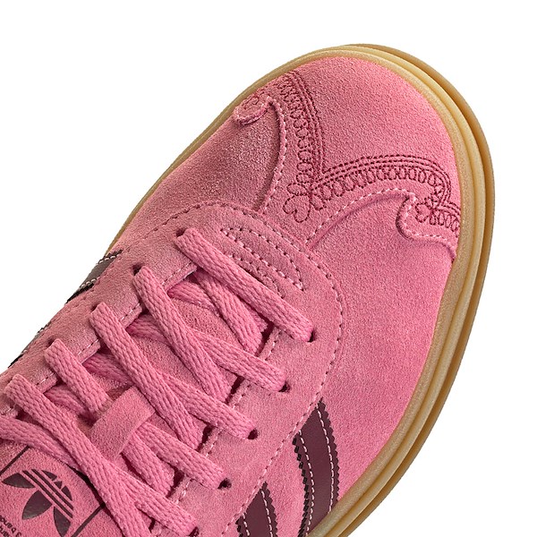alternate view Womens adidas Gazelle Bold Athletic Shoe - Shadow Red / Pink Spark / Shadow RedALT5B