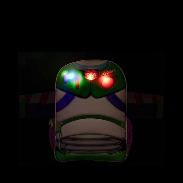 alternate view Buzz Lightyear 3D Backpack - White / MulticolorALT1