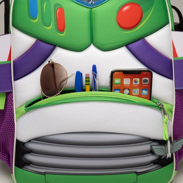 alternate view Buzz Lightyear 3D Backpack - White / MulticolorALT3B