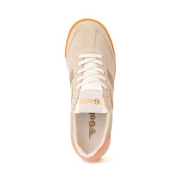 alternate view Womens Gola Classics Elan Sneaker - Bone / Light Caramel / TerracottaALT2