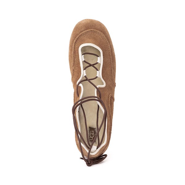 alternate view Womens UGG&reg; Quill Ballet Sneaker - Chestnut / SandALT2