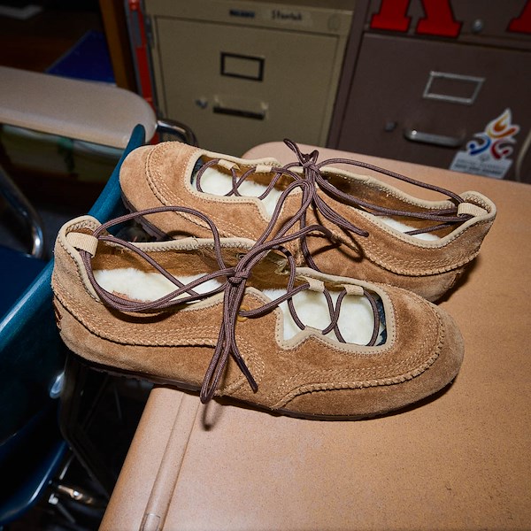 alternate view Womens UGG&reg; Quill Ballet Sneaker - Chestnut / SandHERO