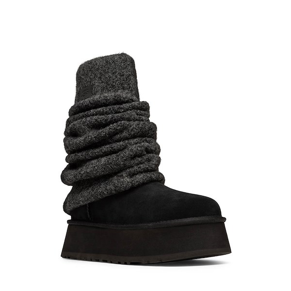 alternate view Womens UGG&reg; Classic Mini Dipper Legwarmer Boot - BlackALT5